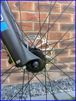 Carrera Hellcat 29in Mountain Bike 20in Frame Hardtail Disc Brakes Black/Blue
