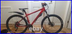 Carrera Kraken mens mountain bike 18 frame size, 27.5wheel size Red good condi