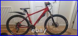 Carrera Kraken mens mountain bike 18 frame size, 27.5wheel size Red good condi