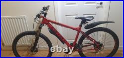 Carrera Kraken mens mountain bike 18 frame size, 27.5wheel size Red good condi