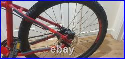 Carrera Kraken mens mountain bike 18 frame size, 27.5wheel size Red good condi