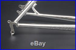 Chrome Reynolds 520 MTB Bike Frame Fork 27.5 650B Frameset Classic Silver