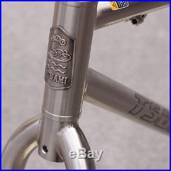 Chrome Reynolds 520 MTB Bike Frame Fork 27.5 650B Steel Frameset Classic Silver