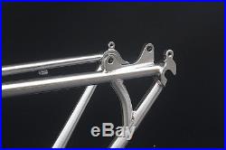 Chrome Reynolds 520 Steel MTB Bike Frame 27.5 650B Classic Silver 18.5 Large