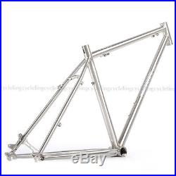 DARKROCK 26 MTB Frame Chrome-Moly Reynolds 520 Travel Bicycle Frame Size 17
