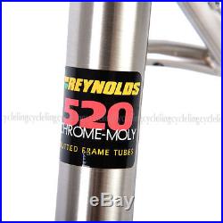 DARKROCK 26 MTB Frame Chrome-Moly Reynolds 520 Travel Bicycle Frame Size 17