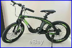 DOUBLE DISC Brake 20 Kids Mountain Bike Green & Black magnesium alloy frame