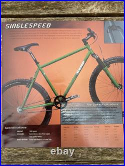 DeKerf Singlespeed Retro 18.5 MTB Frame Reynolds 725 Circa 2000