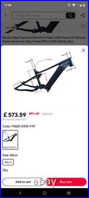 Dengfu 29er Ebike M620 g510 fat frame