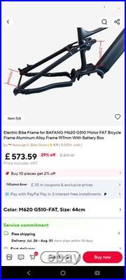 Dengfu 29er Ebike M620 g510 fat frame