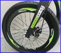 Double disc brake 20 Kids Mountain Bike Green & Black magnesium alloy frame