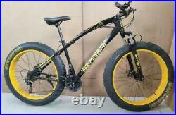 Fat Tyres 26 Mountain Bike 21 Gear Speed Frame Strong Suspension Carbon Frame