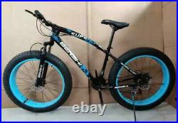 Fat Tyres 26 Mountain Bike 21 Gear Speed Frame Strong Suspension Carbon Frame