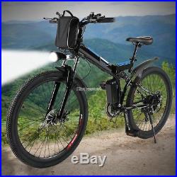 Foldable Men MTB Mountain Bike Electric Power Bicycle Alloy Frame 26 Wheels 36V