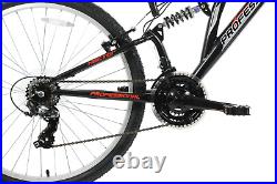 Full Suspension Dual Mountain Bike Hector 26 Wheel Black Red 19 Frame