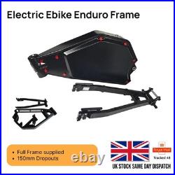 Full Suspension Enduro Ebike Frame Electric Mountain Bike Stealth Bomber UK