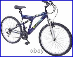 Full Suspension Mountain Bike Mens Womens Peak 26 Wheel Bike 19 Frame 21 Speed Full Suspension Mountain Bike Mens Womens Peak 26 Wheel Bike 19 Frame 21 Speed