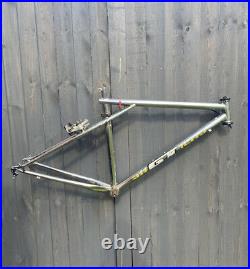 GT Backwoods 1990s Chrome Retro Vintage Mountain Bike MTB Rare Steel Frame