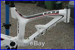 GT Fury 3.0 Medium Downhill Mountain Bike Frame, White & Red New Bearings