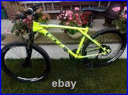 GT avalanche sport bicycle, neon yellow, large frame, used and in good condition