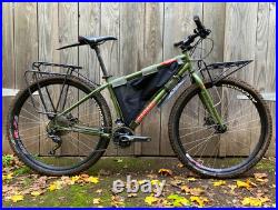 Genesis Longitude 29in Medium Bikepacking Mountain Bike. MTB. Frame Bag. Racks
