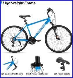 Hiland Mountain Bike MTB 27.5Inch 21 Speeds High-Tensile Steel Frame for Adults Hiland Mountain Bike MTB 27.5Inch 21 Speeds High-Tensile Steel Frame for Adults