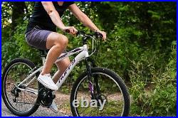 Huffy Extent 26 Inch Womens Mountain Bike White With Front Suspension