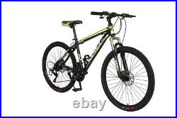 Hurricane 26 Alloy Frame Lightweight Mountain Bike Adults Bicycle Black/Yellow
