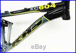 KHS XC604 Alloy 26 Dual Suspension Frame 120mm Travel Small Gray/Black No Shock