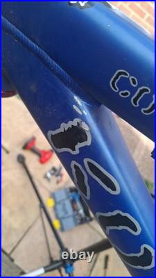 Kona Full Suspension Mountain Bike Frame Only Blue/Black Unisex Adults