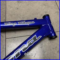 Kona Kikapu Full Suspension Mountain Bike Frame 18 with Fox Rear Shock Blue Retro Kona Kikapu Full Suspension Mountain Bike Frame 18 with Fox Rear Shock Blue Retro