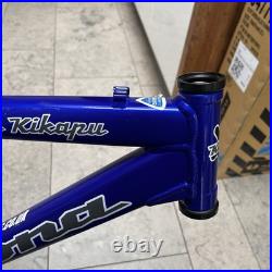 Kona Kikapu Full Suspension Mountain Bike Frame 18 with Fox Rear Shock Blue Retro Kona Kikapu Full Suspension Mountain Bike Frame 18 with Fox Rear Shock Blue Retro