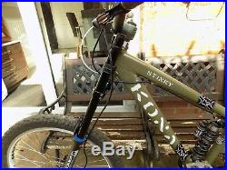 Kona Stinky Full Suspension Mountain Bike 15.5 Frame Hydraulic Disc Brakes