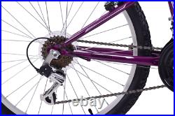 Ladies Mountain Bike Mountaineer 26 Wheel 16 Frame Womens Suspension Purple