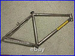 Litespeed Obed medium TITANIIUM mountain bike frame, awesome 1990s bling
