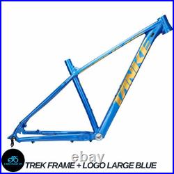 MTB Aluminum Frame Size Large Gloss Blue 26 27.5 29 Wheel Size Trek Style