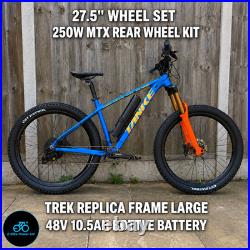 MTB Aluminum Frame Size Large Gloss Blue 26 27.5 29 Wheel Size Trek Style