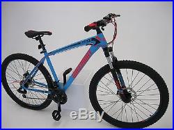 Matt Blue 21 Speed Mtb Mountain Bike Bicycle 27.5 Wheel 18 Frame