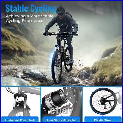 Mens Mountain Bike Mountaineer 26 Wheel 19 Frame Suspension 21-Speed Black