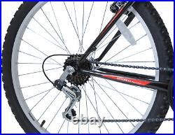 Mens Mountain Bike Mountaineer 26 Wheel 19 Frame Suspension 21 Speed Black