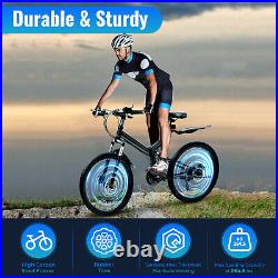 Mens Mountain Bike Mountaineer 26 Wheel 19 Frame Suspension 21-Speed Black