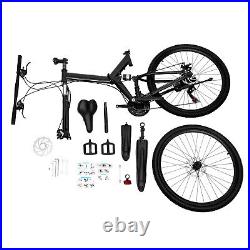 Mens Mountain Bike Mountaineer 26 Wheel 19 Frame Suspension 21-Speed Black