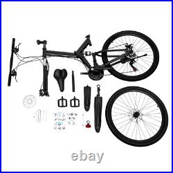 Mens Mountain Bike Mountaineer 26 Wheel 19 Frame Suspension 21-Speed Black