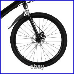 Mens Mountain Bike Mountaineer 26 Wheel 19 Frame Suspension 21-Speed Black