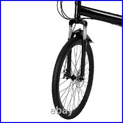 Mens Mountain Bike Mountaineer 26 Wheel 19 Frame Suspension 21-Speed Black