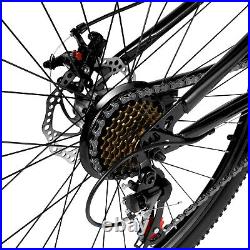 Mens Mountain Bike Mountaineer 26 Wheel 19 Frame Suspension 21-Speed Black
