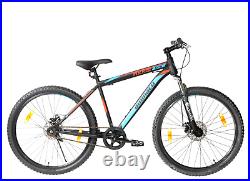 Mens Mountain Bike Single Speed Bike Axxis 27.5 Wheel MTB 19 Frame Black Blue