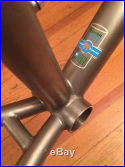 Moots YBB Titanium Soft Tail Mountain Bike Frame 26 19 Large Made In USA