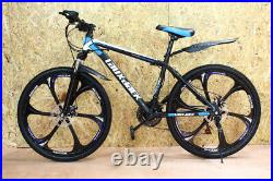 Mountain Bike 2021 for Men women Junior 26'' Wheel 21 Speed Black & Blue