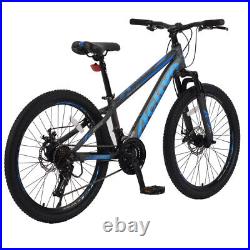 Mountain Bike 24 Fat Tyre Bike 21 Speed MTB Frame Bicycle Front Suspension NEW